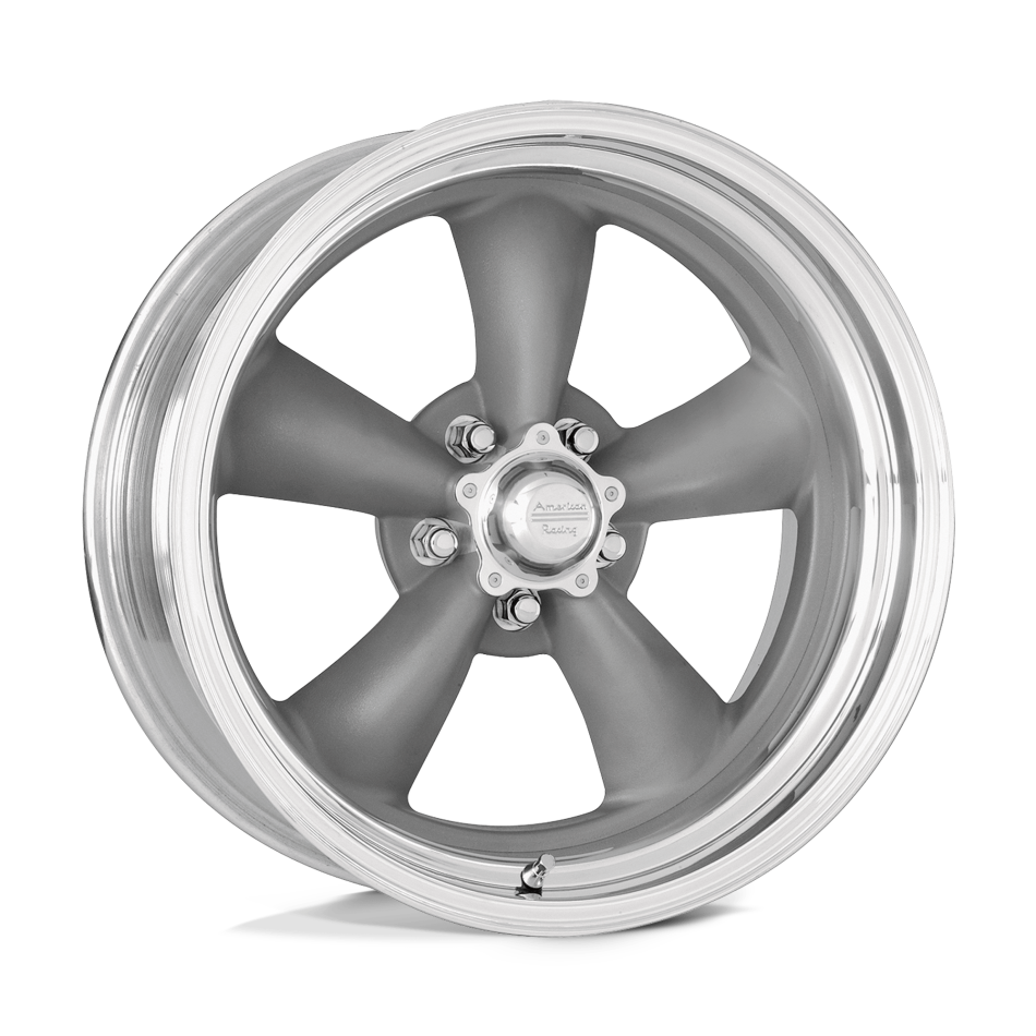 American Racing Vintage CLASSIC TORQ THRUST II CUSTOM (TORQ THRUST GRAY POLISHED LIP) Wheels