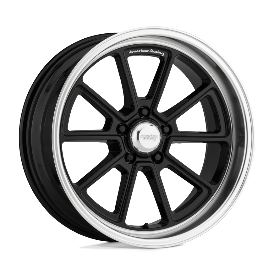 American Racing Vintage DRAFT (GLOSS BLACK, DIAMOND CUT LIP) Wheels