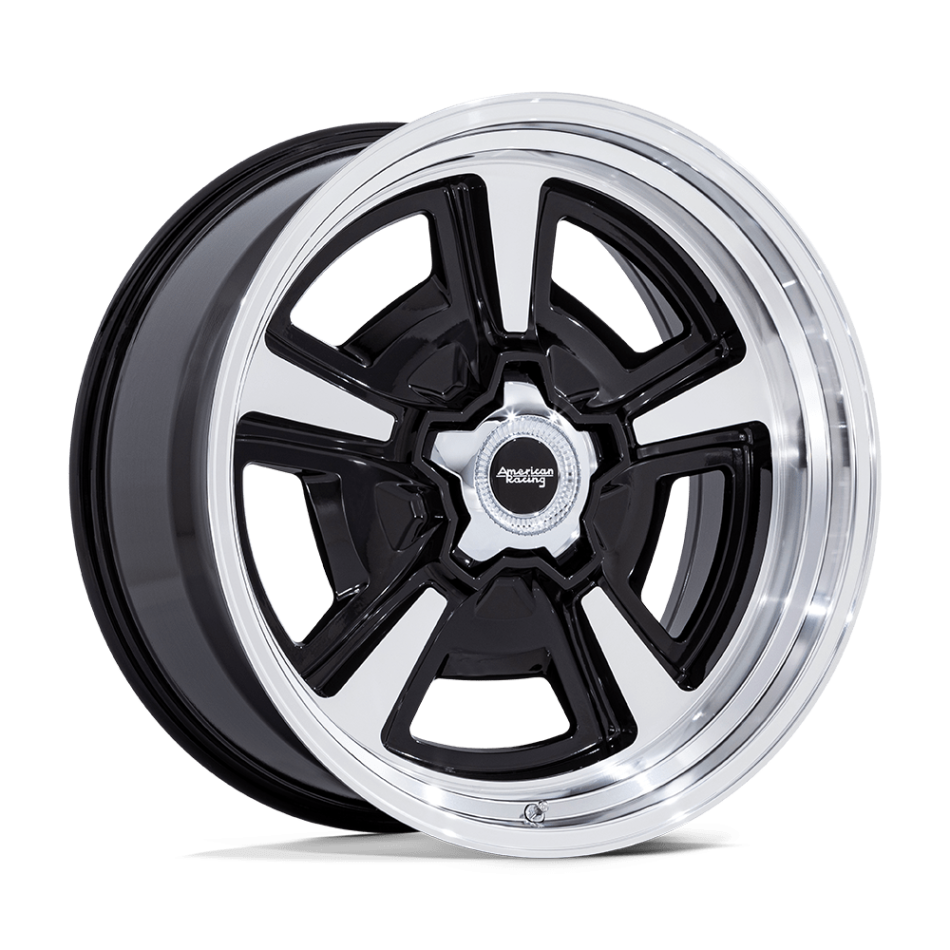 American Racing Vintage MARAUDER (GLOSS BLACK MCH, DIA-CUT LIP) Wheels