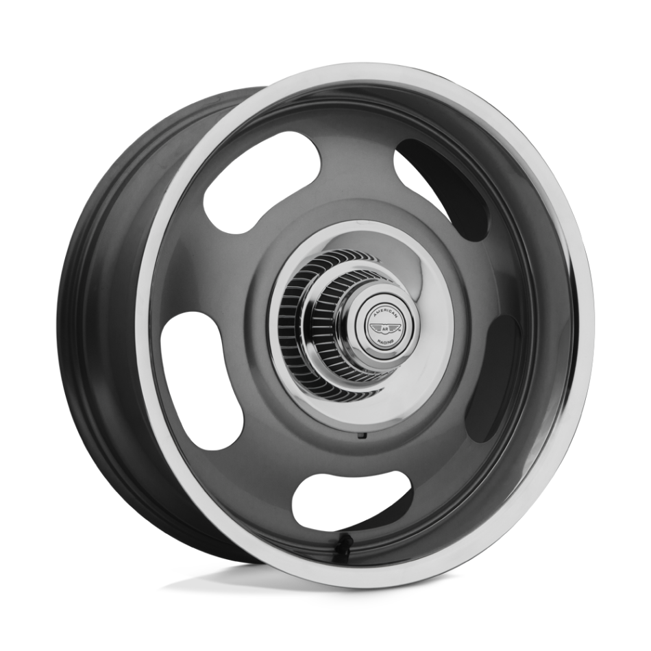 American Racing Vintage RALLY (MAG GRAY CENTER, POLISHED LP) Wheels
