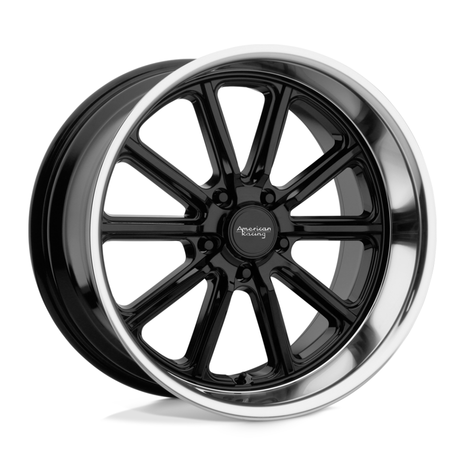 American Racing Vintage RODDER (GLOSS BLACK, DIAMOND CUT LIP) Wheels