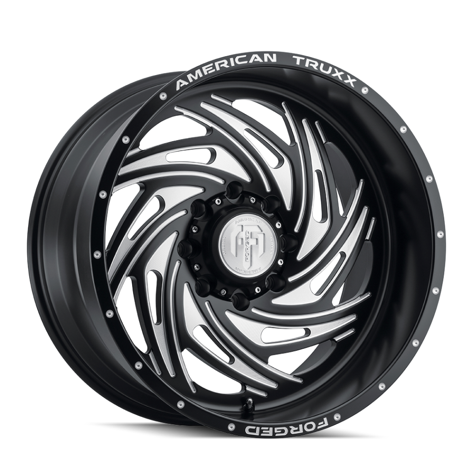 AMERICAN TRUXX FORGED TWISTED (MATTE BLACK, MILLED) Wheels