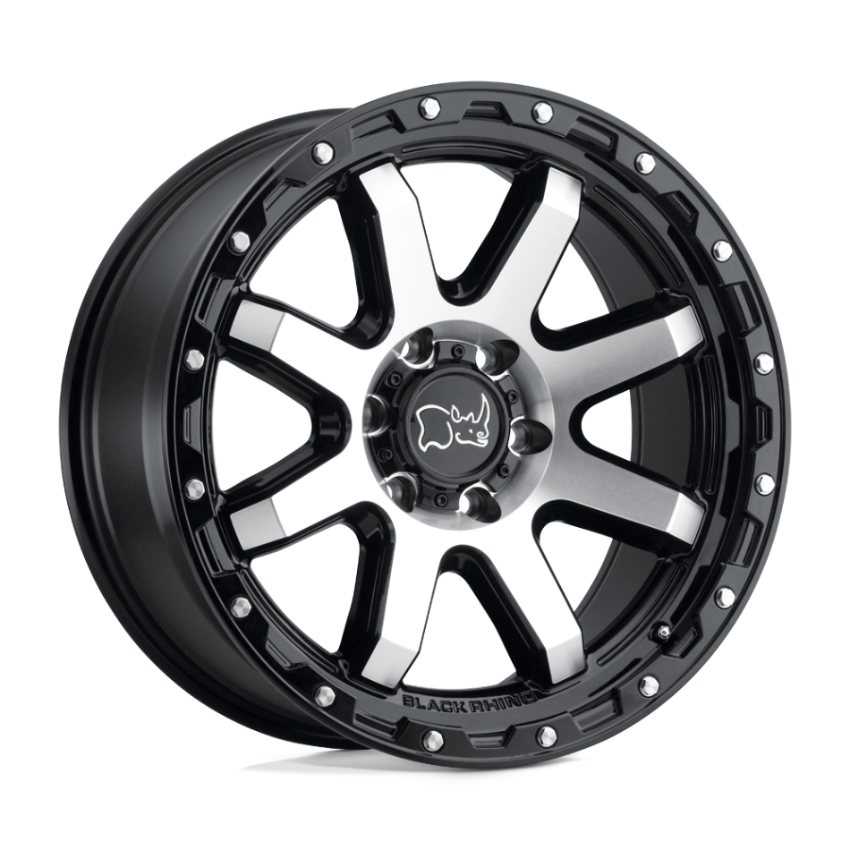 Black Rhino COYOTE (GLOSS BLACK, MACHINED FACE, STAINLESS BOLTS) Wheels