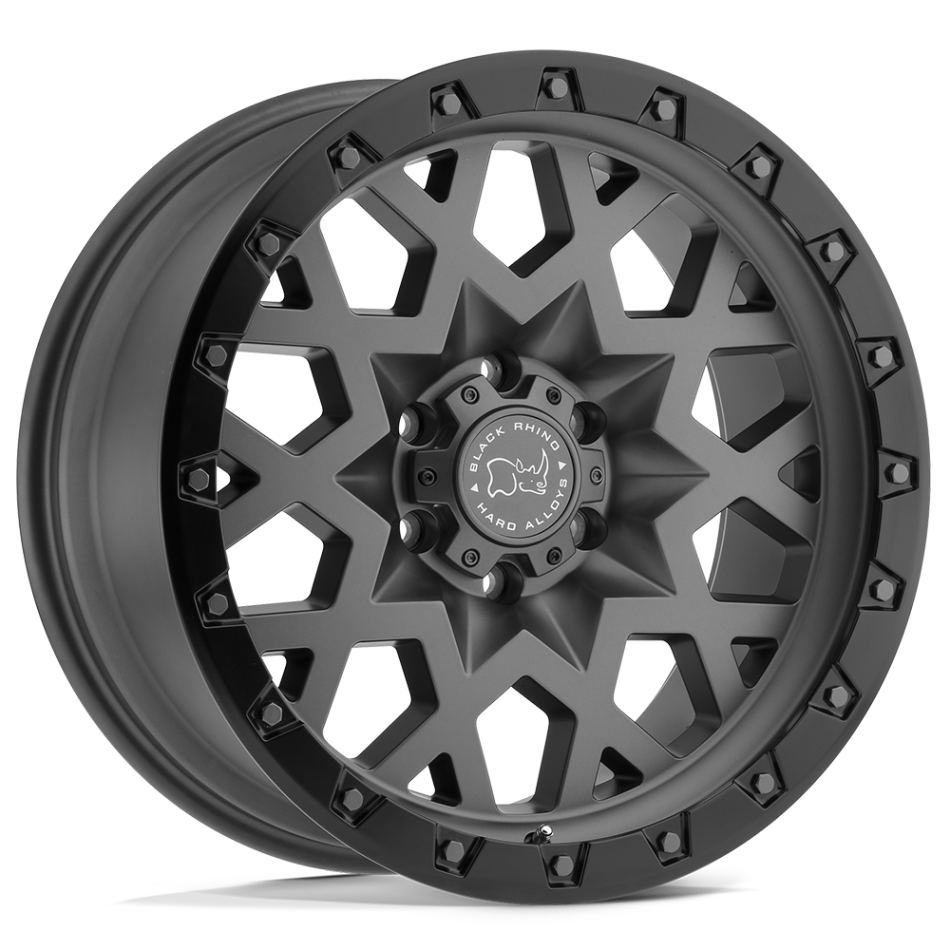 Black Rhino SPROCKET (MATTE GUNMETAL, BLACK RING) Wheels