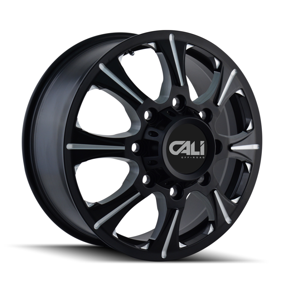 Cali Off-Road BRUTAL (FRONT BLACK, MILLED SPOKES) Wheels