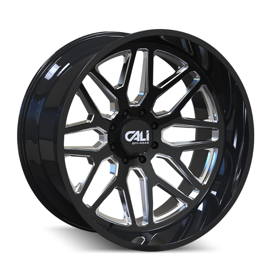 Cali Off-Road INVADER (GLOSS BLACK MILLED SPOKES) Wheels