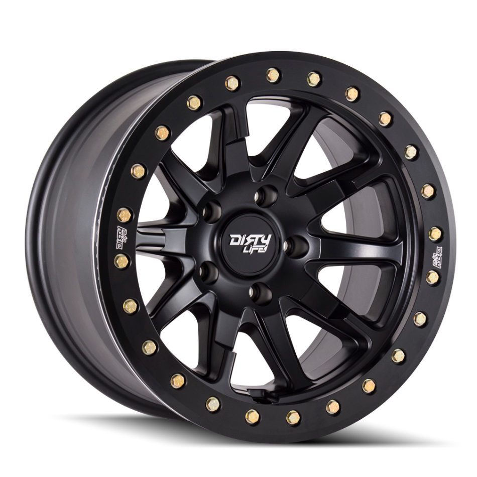 Dirty Life DT-2 (MATTE BLACK W/SIMULATED RING) Wheels