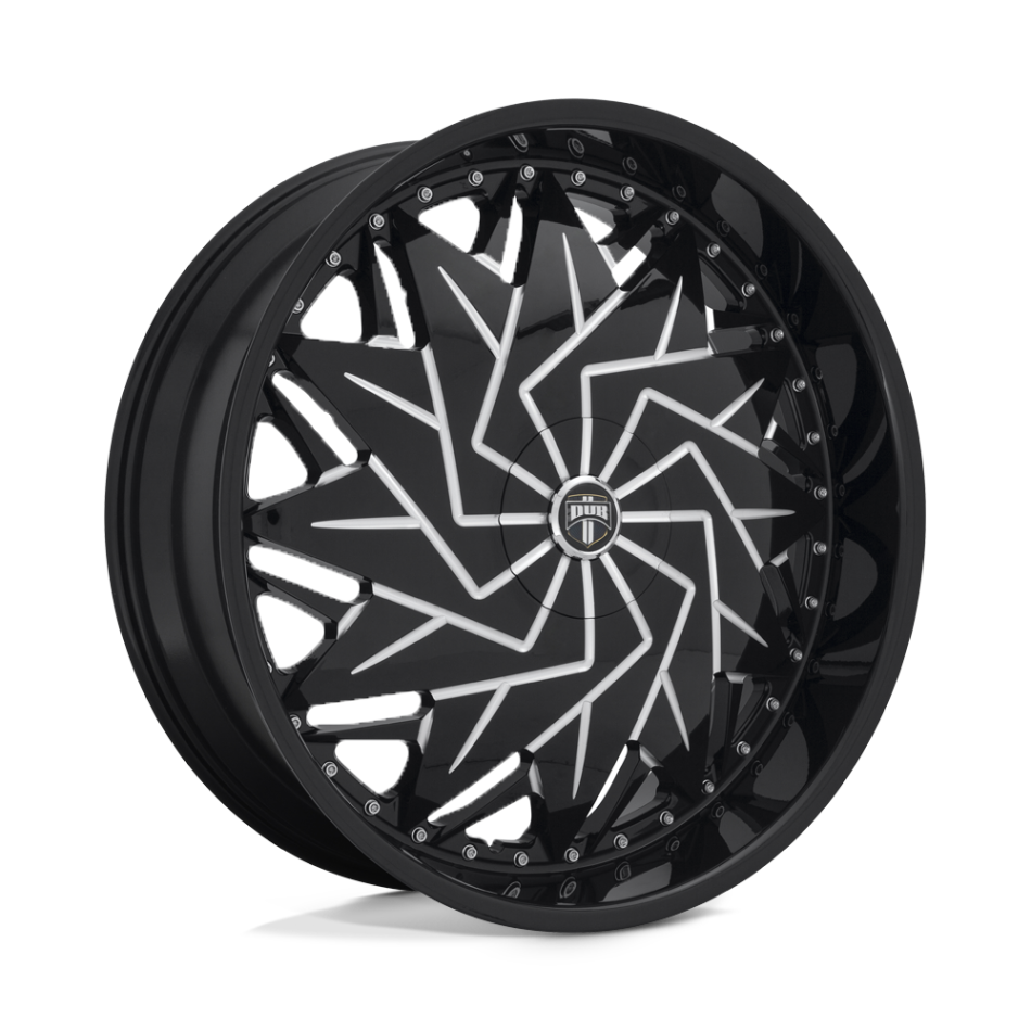 DUB 1PC S231 DAZR (GLOSS BLACK MILLED) Wheels