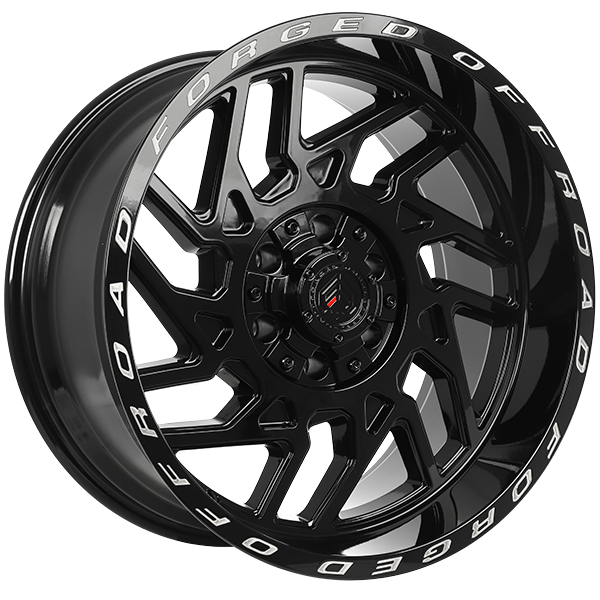 Forged XR103 (Gloss Black, Milled Lip) Wheels