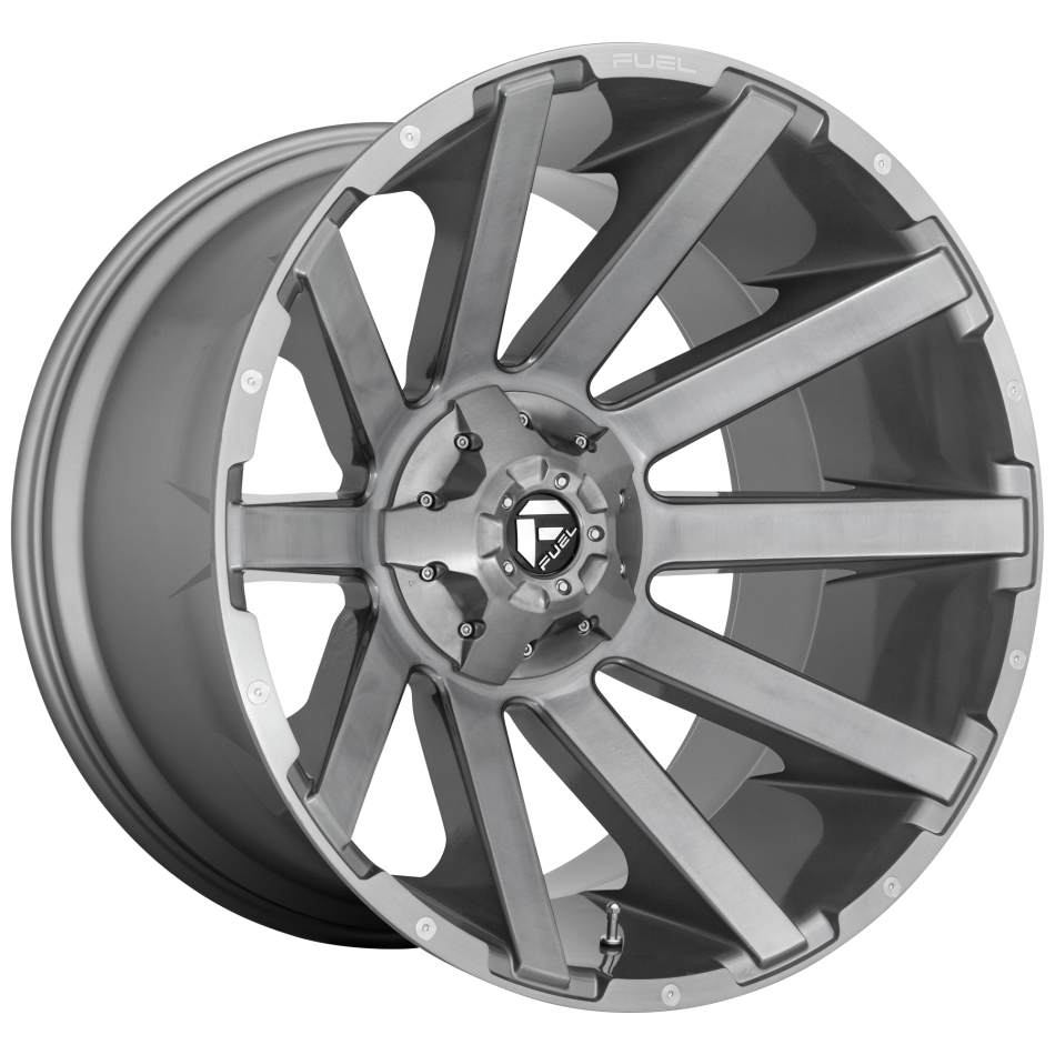 FUEL 1PC CONTRA PLATINUM (BRUSHED GUN METAL, TINTED CLEAR) Wheels