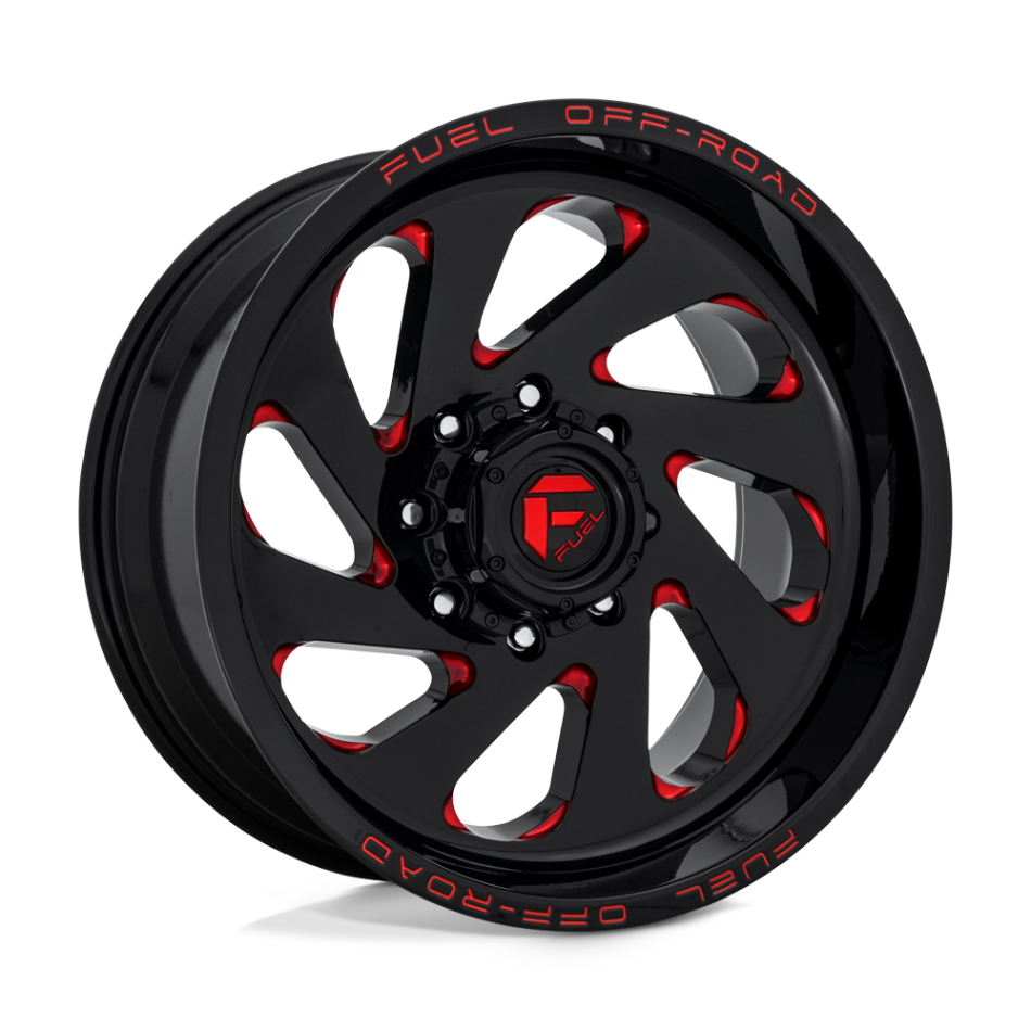FUEL 1PC D638 VORTEX (GLOSS BLACK RED TINTED CLEAR) Wheels
