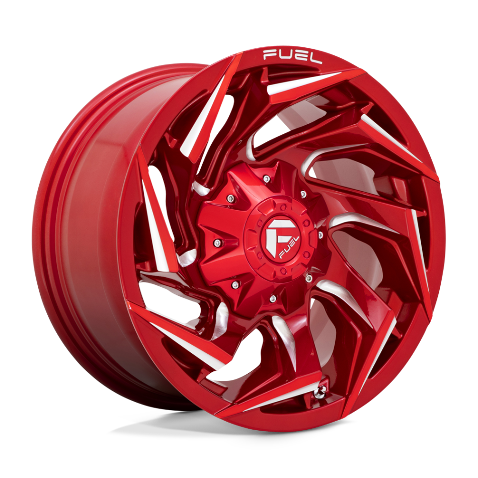 FUEL 1PC D754 REACTION (CANDY RED MILLED) Wheels