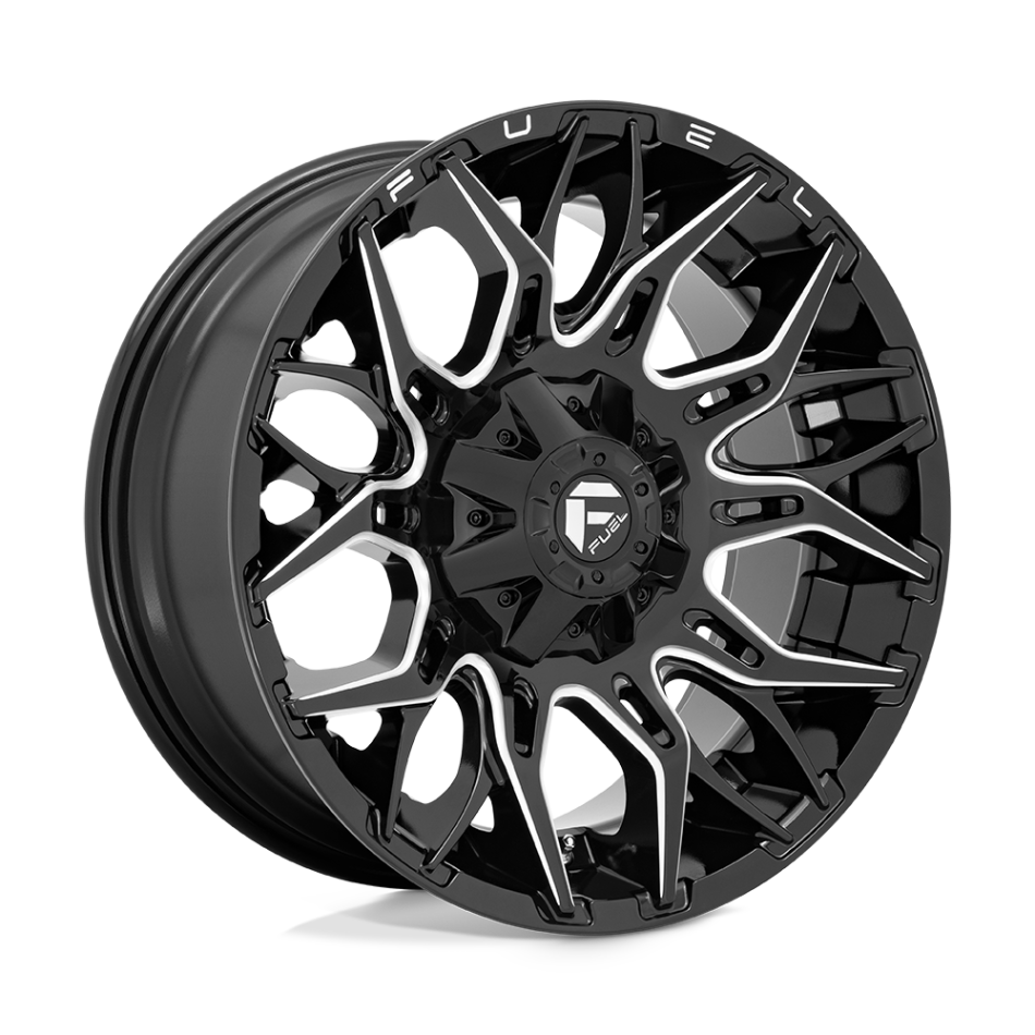 FUEL 1PC D769 TWITCH (GLOSSY BLACK MILLED) Wheels