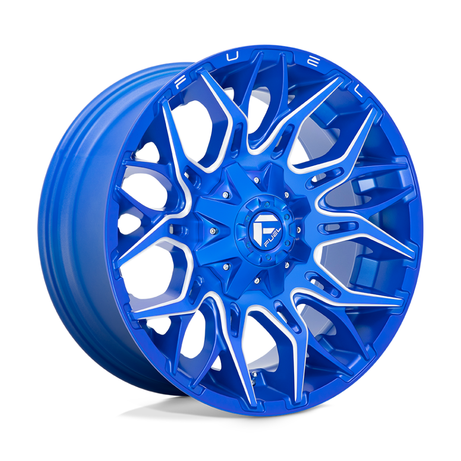 FUEL 1PC D770 TWITCH (ANODIZED BLUE MILLED) Wheels