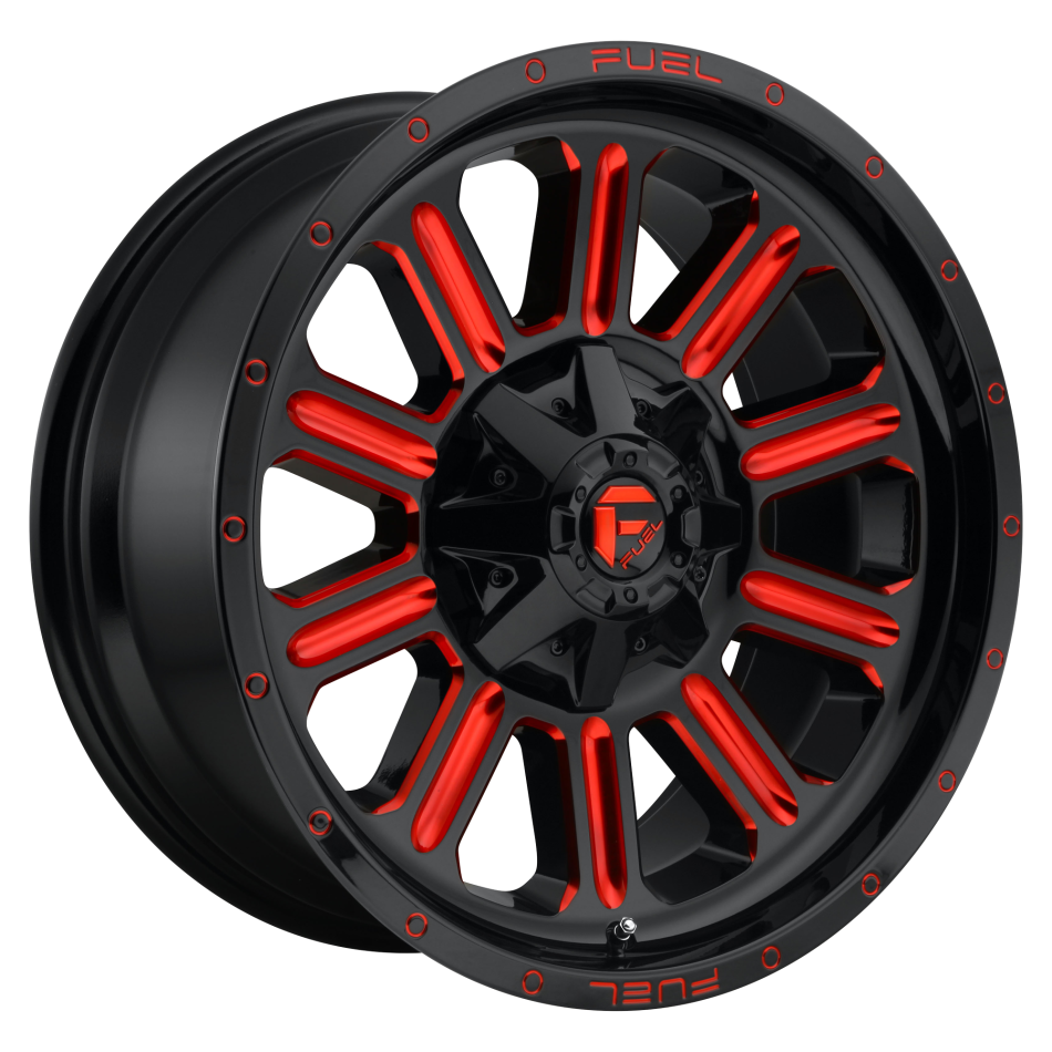 FUEL 1PC HARDLINE (GLOSS BLACK, RED TINTED CLEAR) Wheels