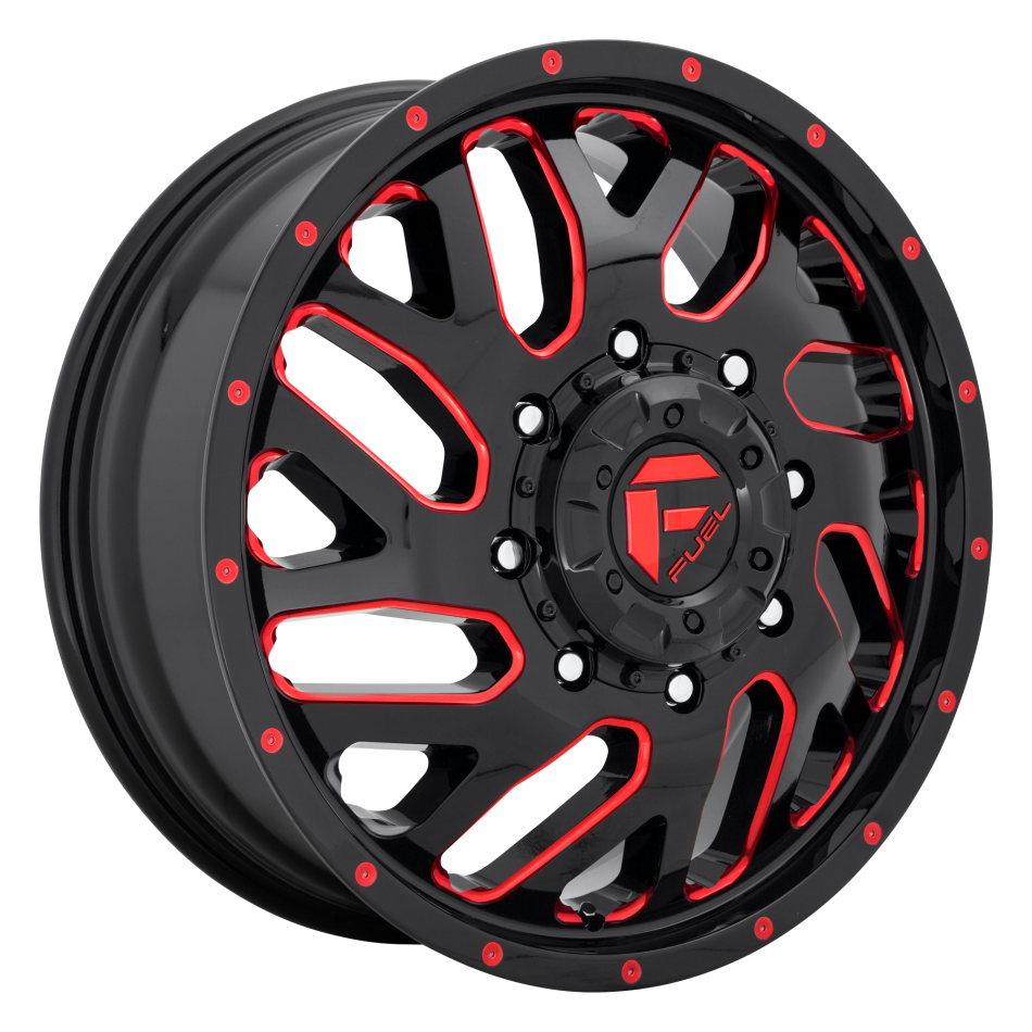 FUEL 1PC TRITON (GLOSS BLACK, RED TINTED CLEAR) Wheels
