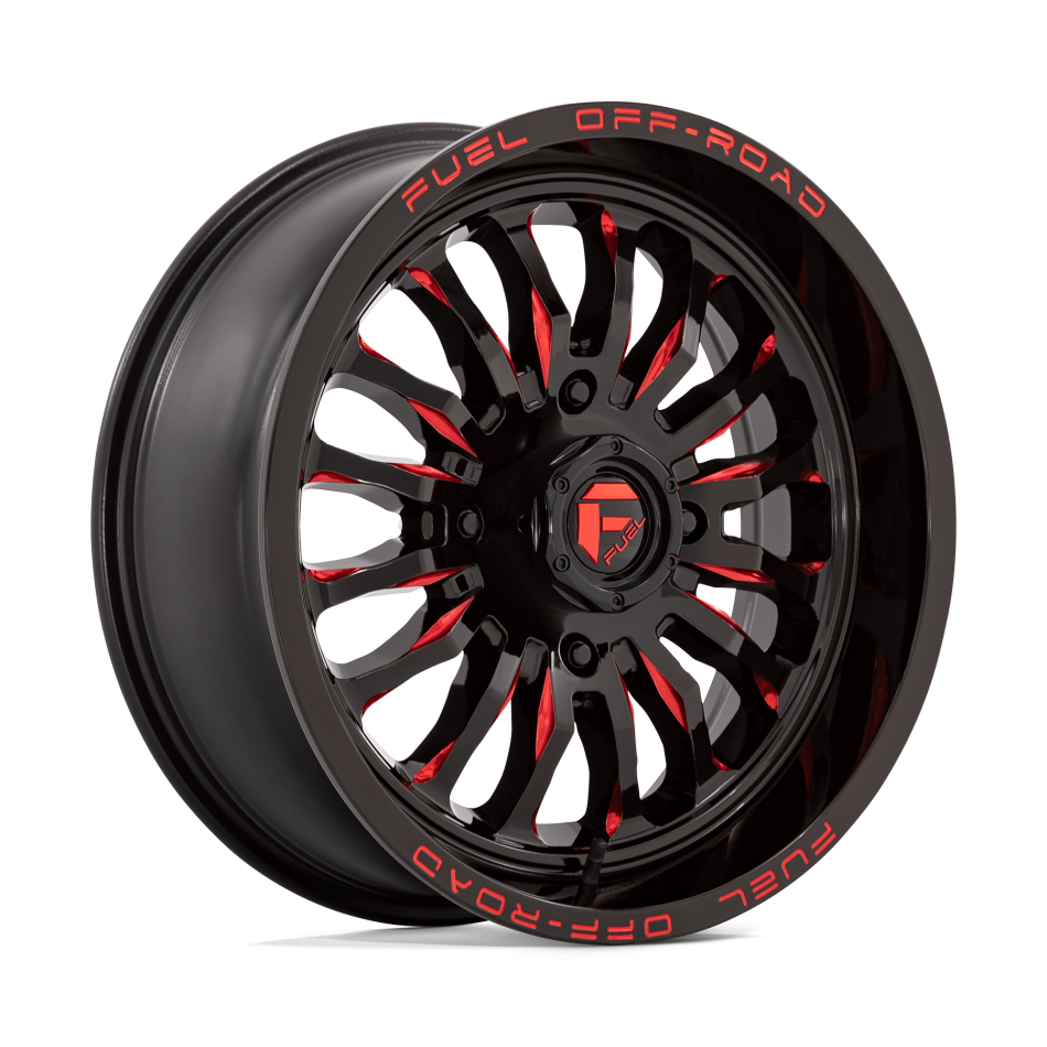 FUEL UTV D822 ARC UTV (GLOSS BLACK MILLED RED) Wheels