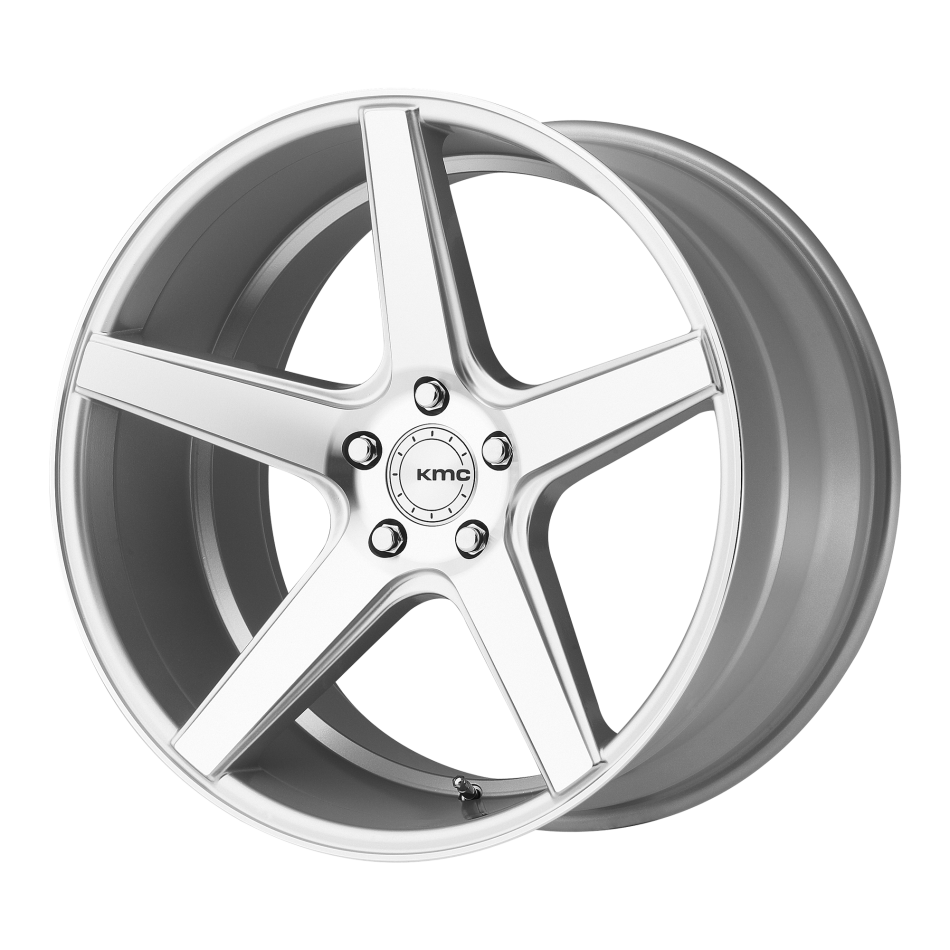 KMC DISTRICT (Silver, Machined Face) Wheels