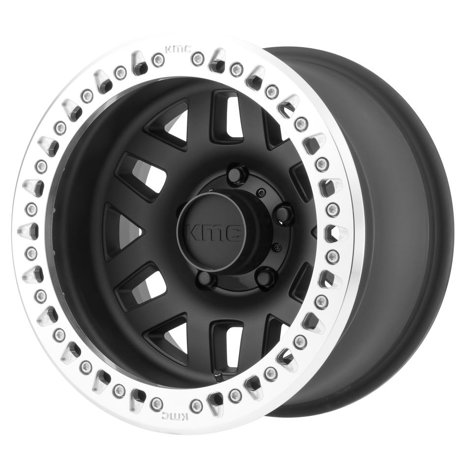 KMC MACHETE CRAWL (Satin Black, Machined Bead Ring) Wheels
