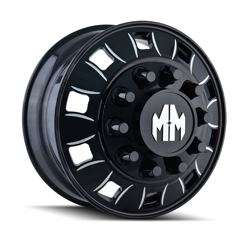 Mayhem BIGRIG (FRONT BLACK, MILLED SPOKES) Wheels