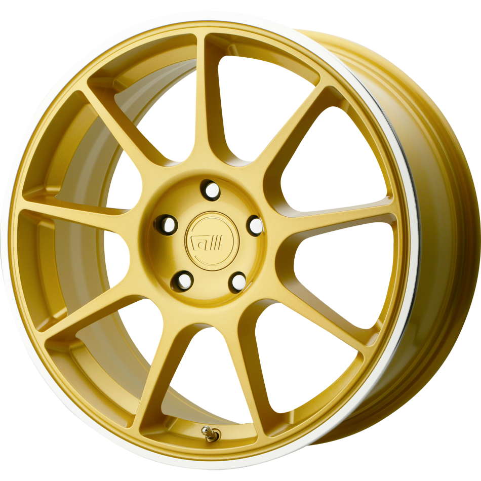 MOTEGI MR138 (Gold, Machined Lip) Wheels