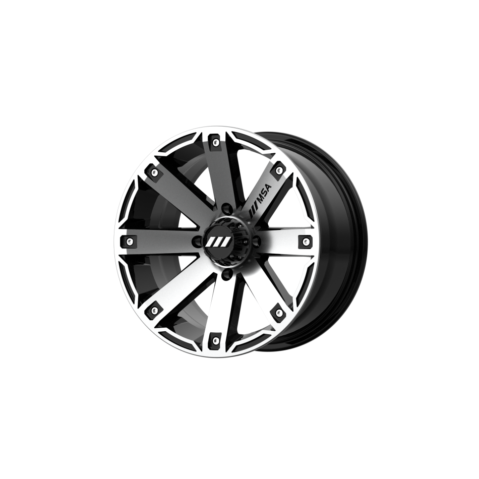 MSA OFFROAD WHEELS M27 RAGE (MACHINED GLOSS BLACK) Wheels