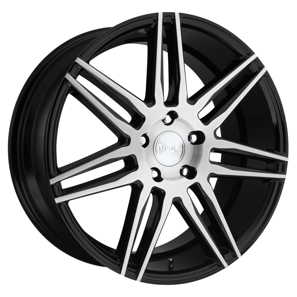 NICHE TRENTO (GLOSS BLACK, Brushed Face) Wheels