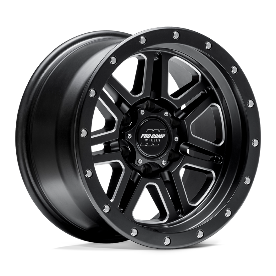 Pro Comp Alloys PXA89 Black Wheels - 17x9 6x5.5 Pattern -6MM Offset (PXA7089-7983)
