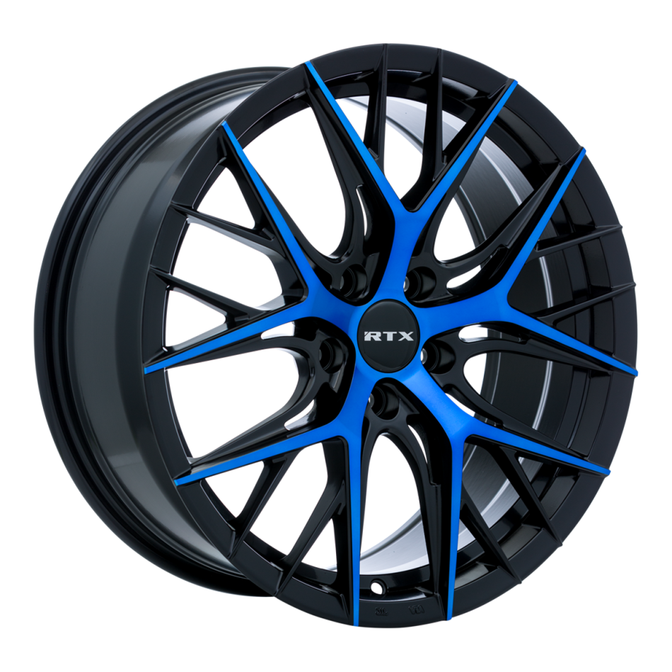 RTX R-Spec Valkyrie (Gloss Black Machined Blue) Wheels