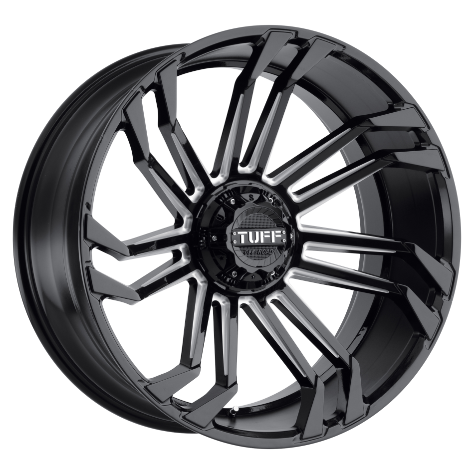 Tuff T21 (GLOSS BLACK, MILLED SPOKES) Wheels