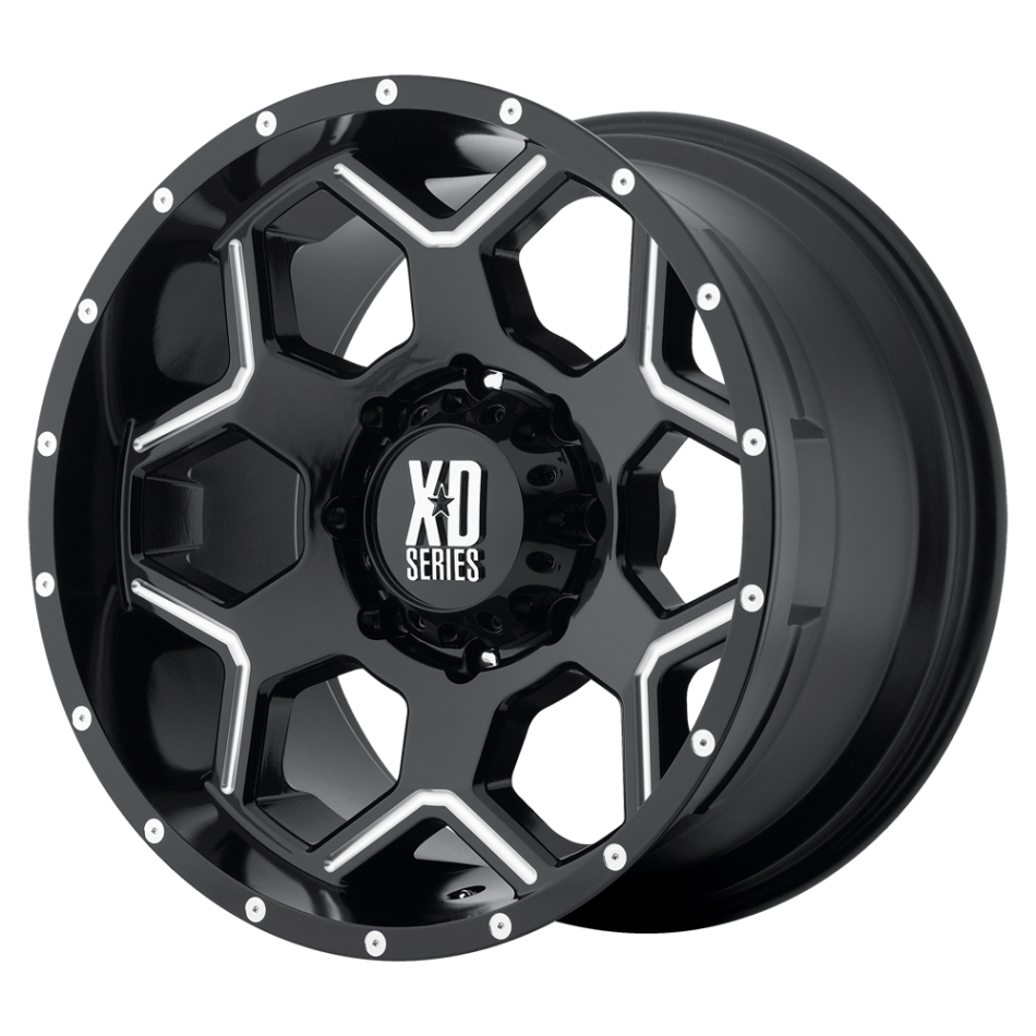 XD CRUX (GLOSS BLACK MILLED) Wheels