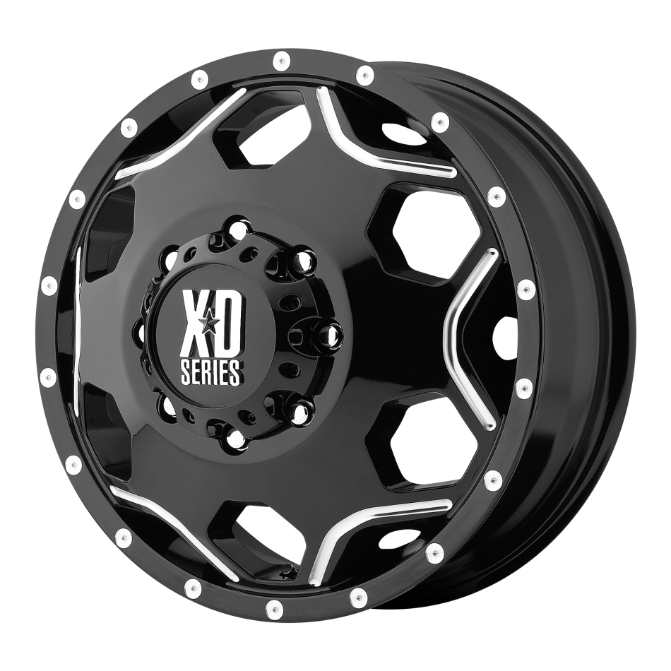 XD CRUX (Gloss Black, Milled Accent) Wheels