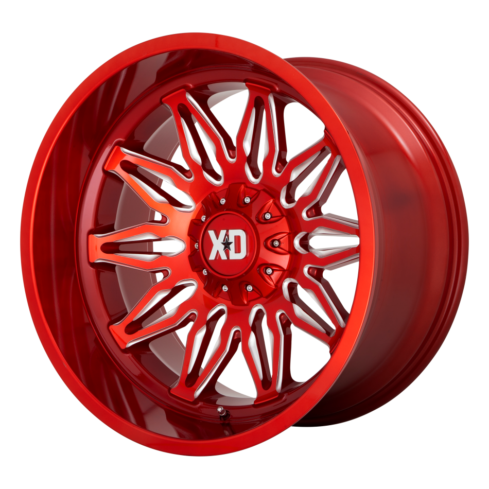 XD GUNNER (Candy Red, Milled Spoke) Wheels