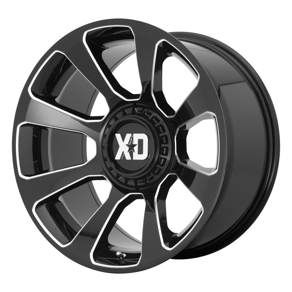 XD REACTOR (Gloss Black, Milled Spoke) Wheels