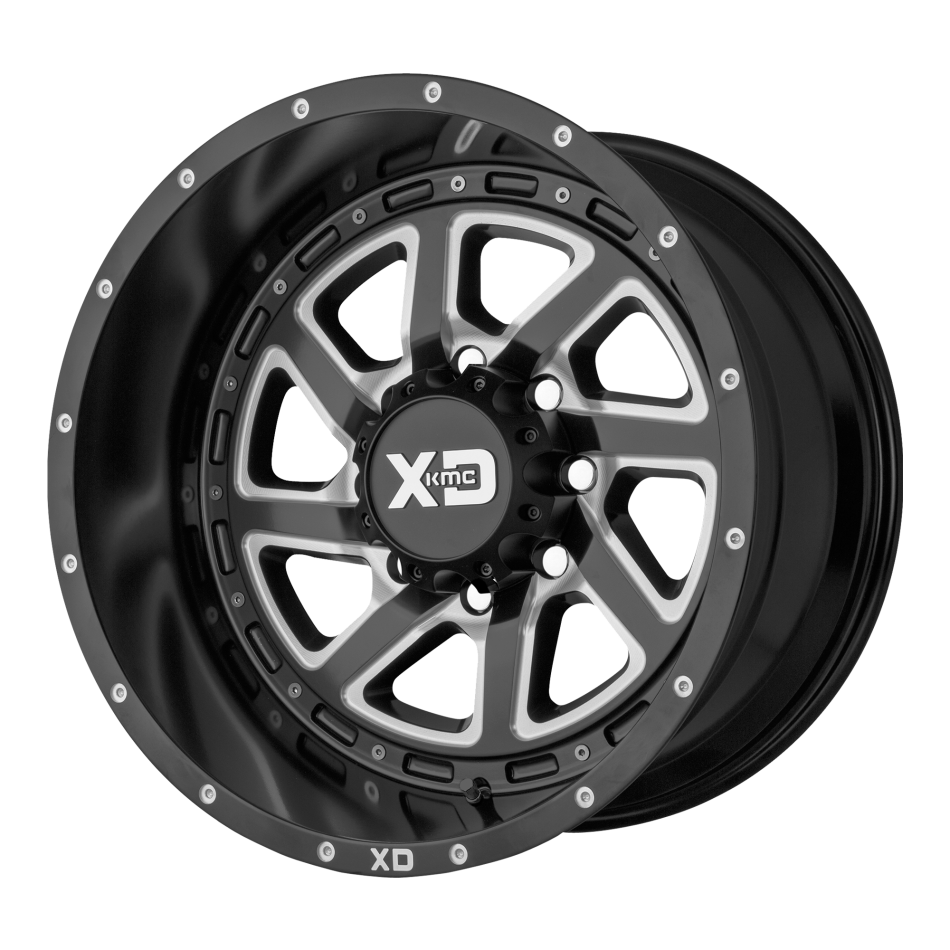 XD RECOIL (Satin Black, Milled Spoke, Reversible Ring) Wheels