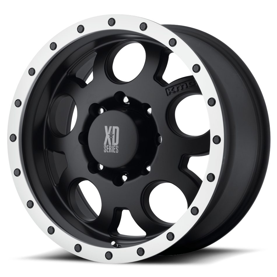 XD XD125 (MATTE BLACK, MACHINED REINFORCING RING) Wheels