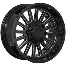 Forged XR108 (Gloss Black, Milled Edge) Wheels