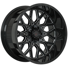 Forged XR109 (Gloss Black, Milled Edge) Wheels