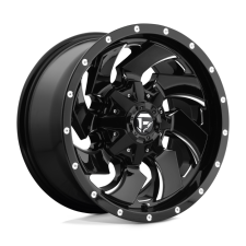 FUEL 1PC D574 CLEAVER (GLOSS BLACK MILLED) Wheels