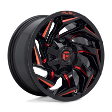 FUEL 1PC D755 REACTION (GLOSS BLACK MILLED, RED TINT) Wheels