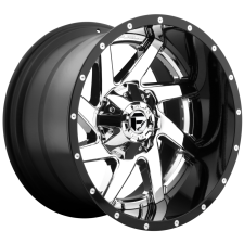 FUEL 2PC D263 RENEGADE (CHROME PLATED GLOSS BLACK LIP) Wheels