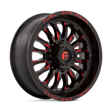 FUEL UTV D822 ARC UTV (GLOSS BLACK MILLED RED) Wheels