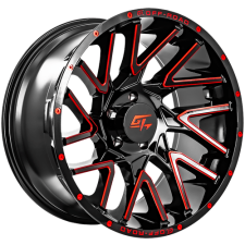 GT OFFROAD Aggression (Gloss Black Milled Red) Wheels