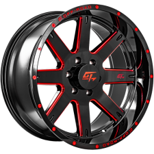 GT OFFROAD Invasion (Gloss Black Milled Red) Wheels