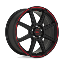 MOTEGI CS8 (Satin Black, Red Stripe) Wheels