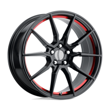 Performance Replicas PR193 (GLOSS BLACK RED MACHINED) Wheels