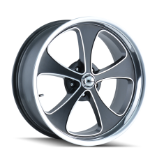 Ridler 645 (MATTE BLACK MACHINED AND POLIS) Wheels