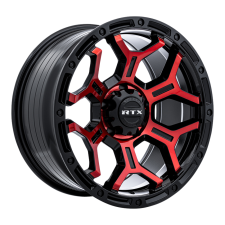 RTX Offroad Goliath (Gloss Black Machined Red Spokes) Wheels