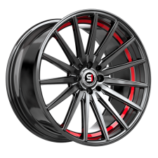 SPEC-1 RACING SP-69GBRU (Gloss Black, Red Under Cut) Wheels