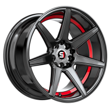 SPEC-1 RACING SP-73GBRU (Gloss Black, Red Under Cut) Wheels